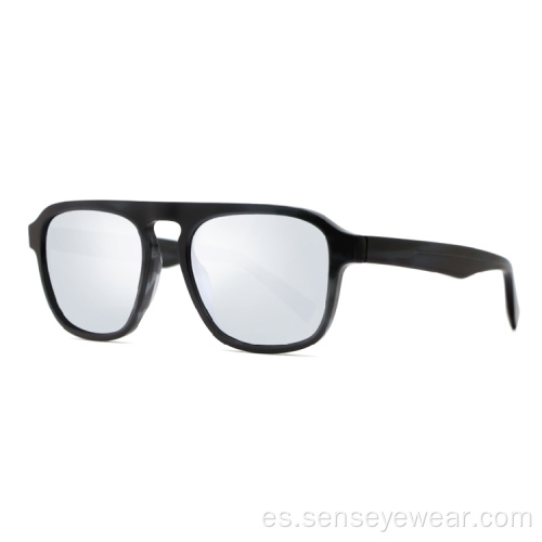 Gafas de sol de lentes de sol de acetato polarizado para hombres